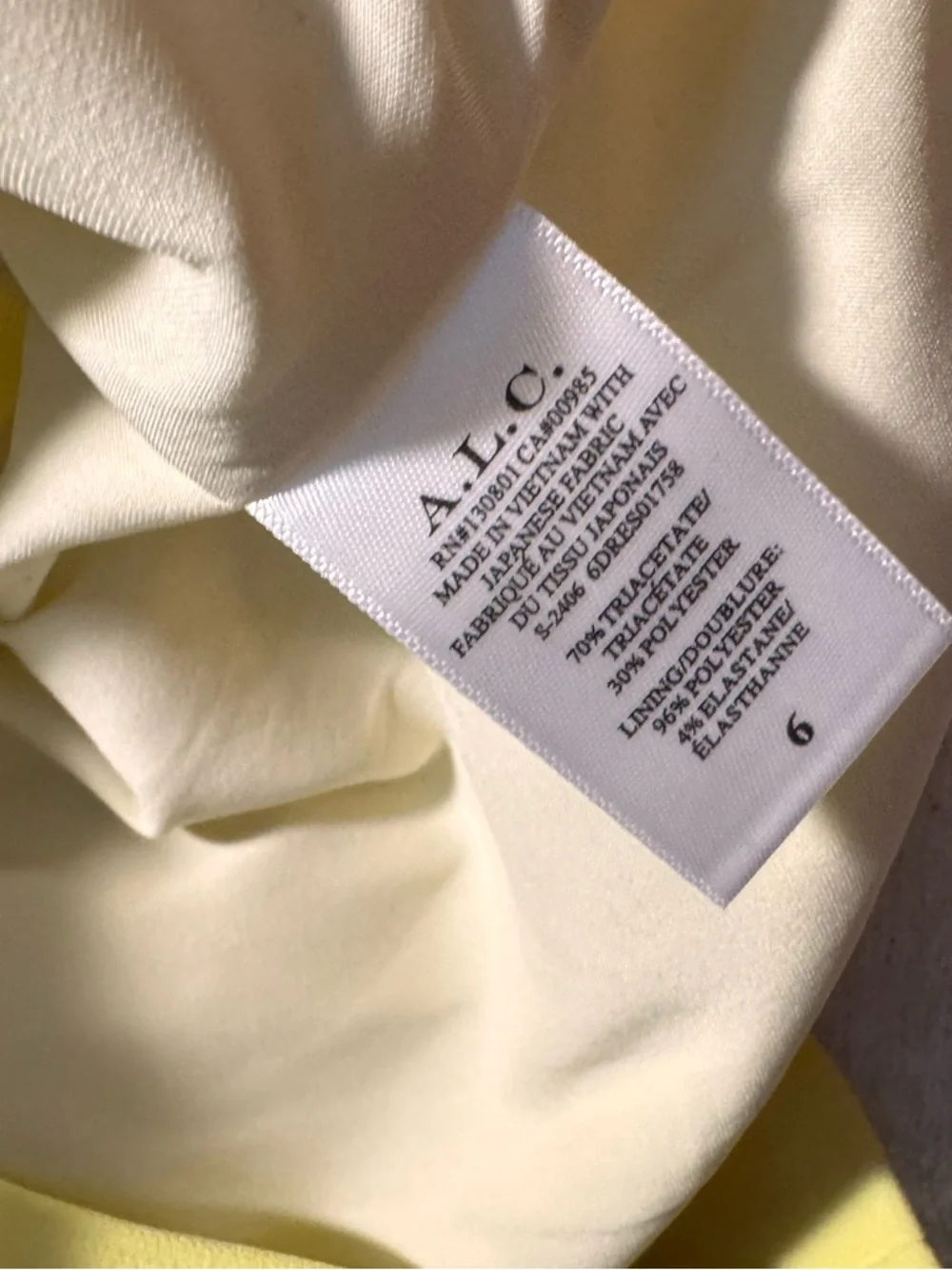 A.L.C. Strapless Elsie Mini Dress in Citrine, size 6, NWT - Picture 8 of 12